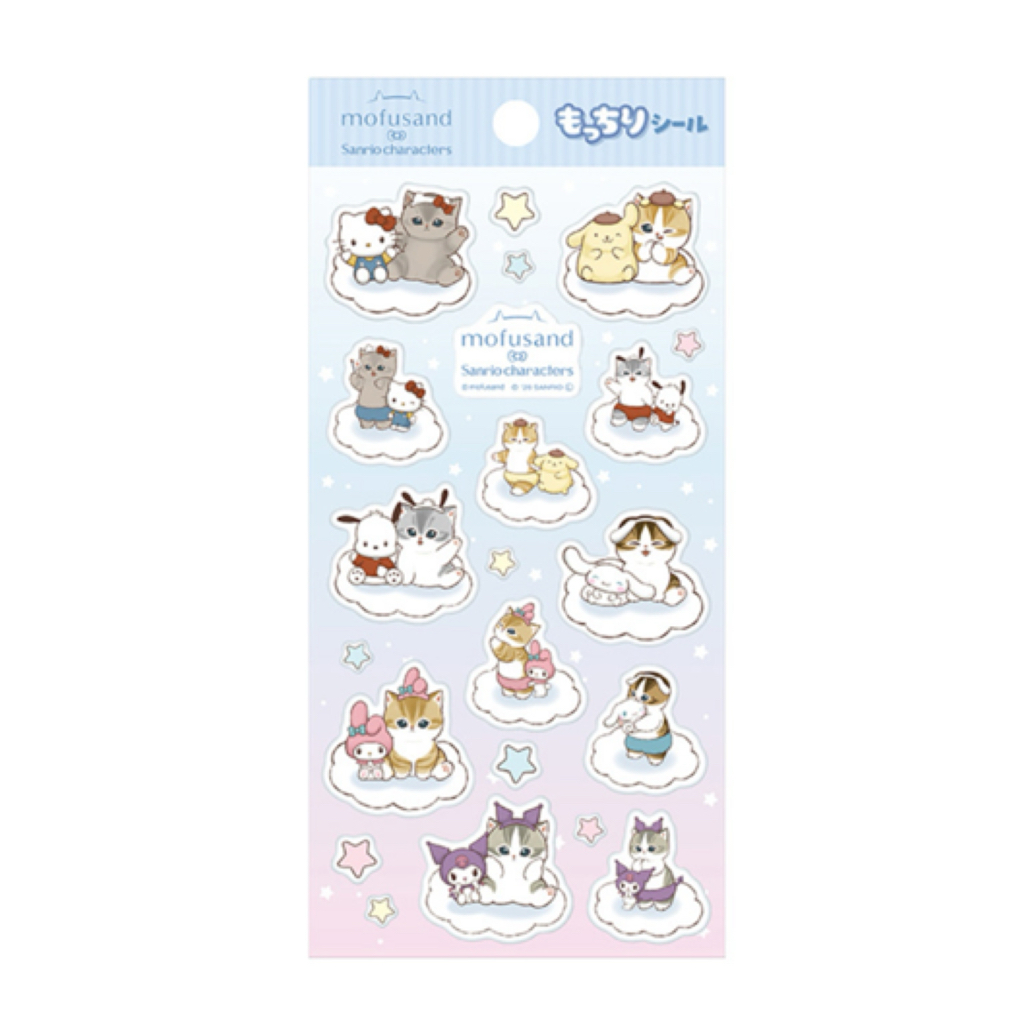Mofusand 鯊魚貓 貼紙｜預訂