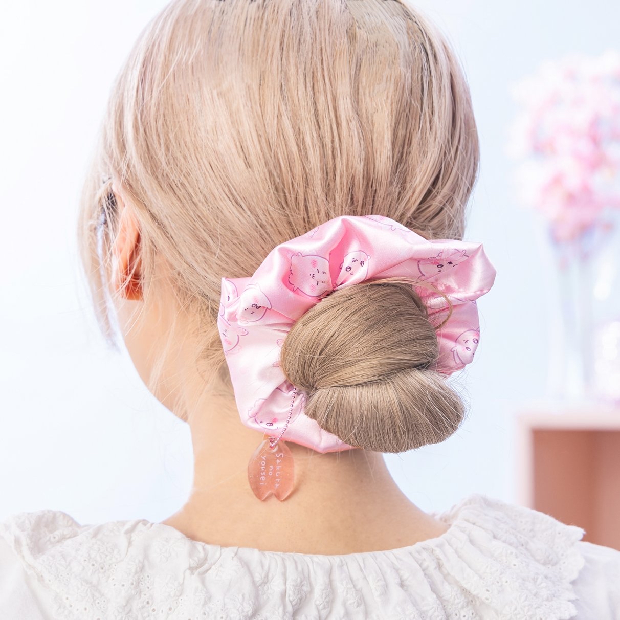 四月連線貨品 - 日本 CHIIKAWA 櫻花古本屋大腸髮圈