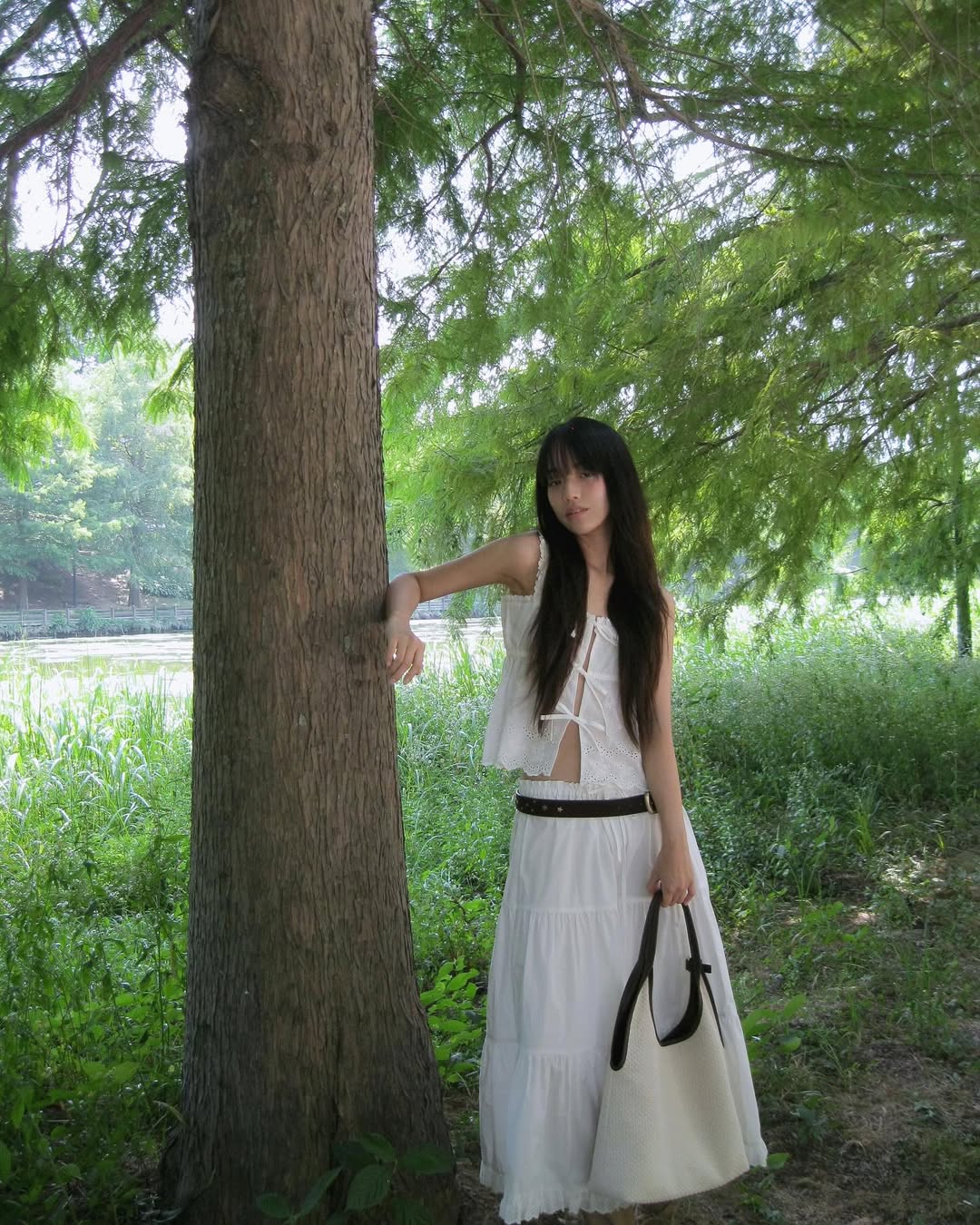 Stand oil Ringo Bag｜雙面手袋 (編織/皮革)