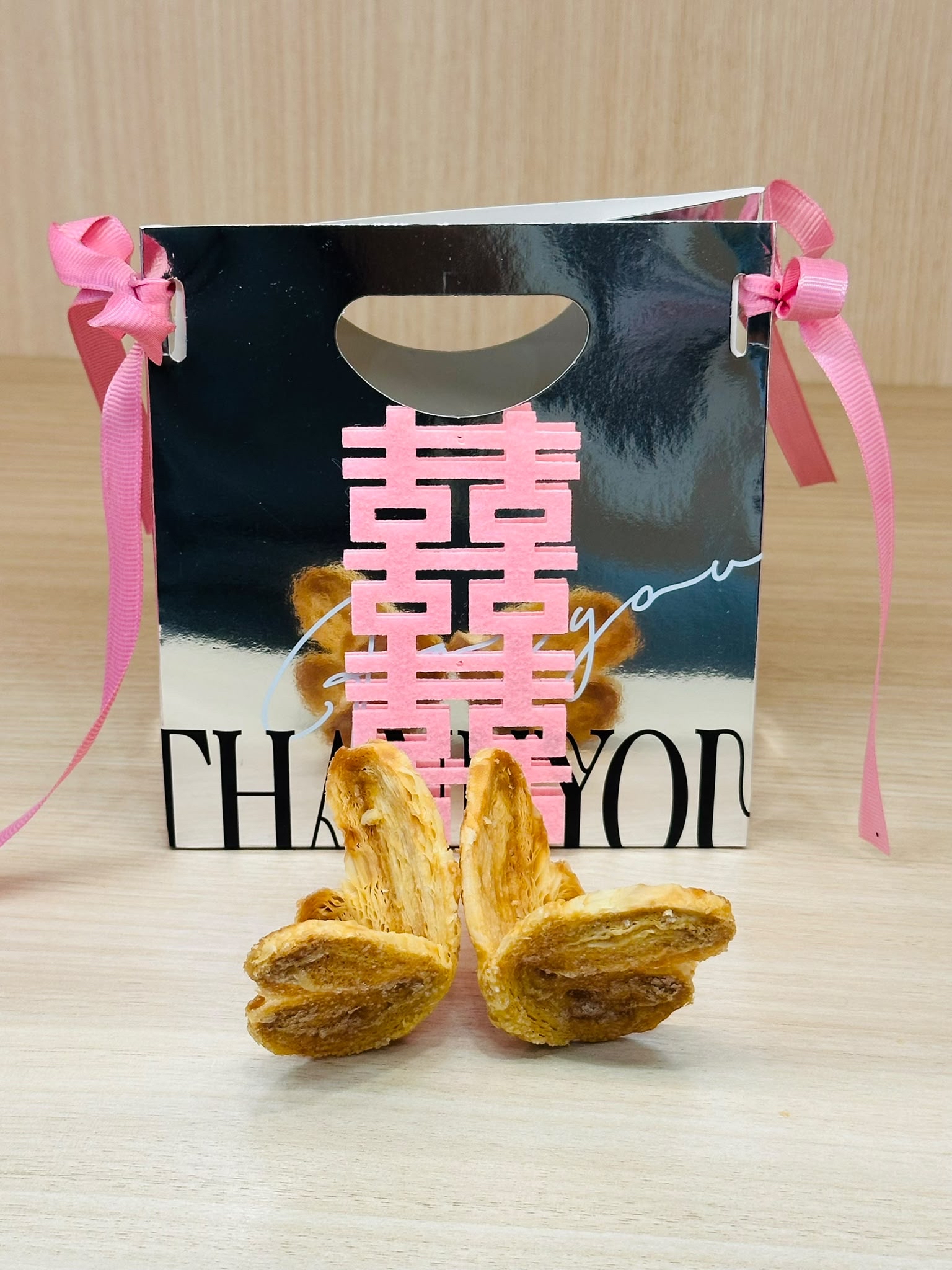【阿嫲的祝福】珠聯璧合 | 立體蝴蝶酥．雙宿雙飛 | 囍餅 | 嫁女餅 | 囍餅禮盒