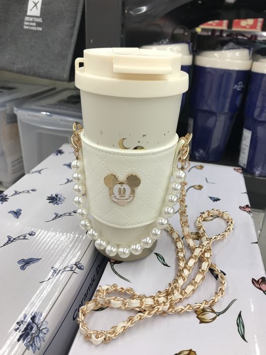 泰國直送 米奇水杯保溫杯女吸管杯