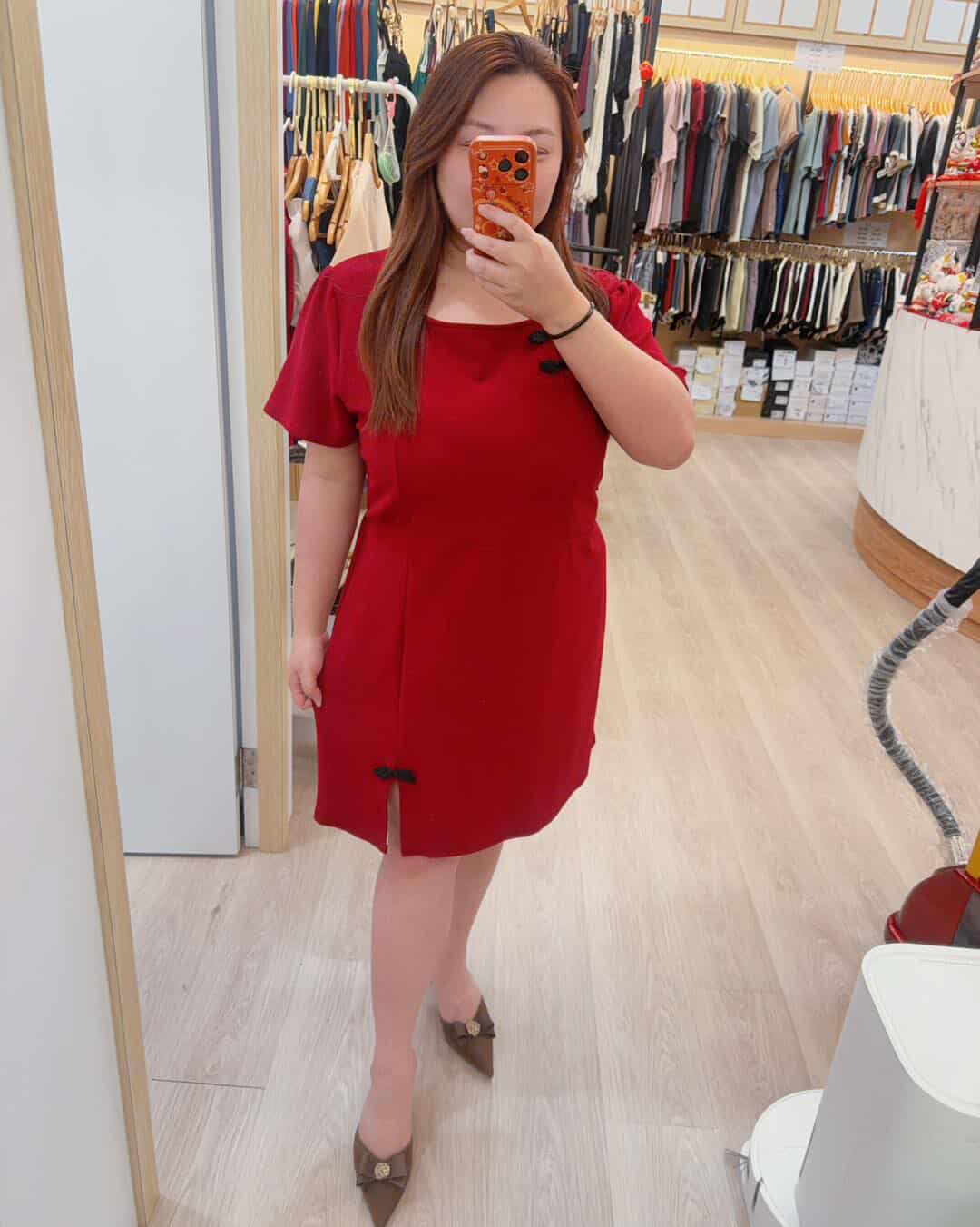 TT634 新款盘扣开叉旗袍连身裙