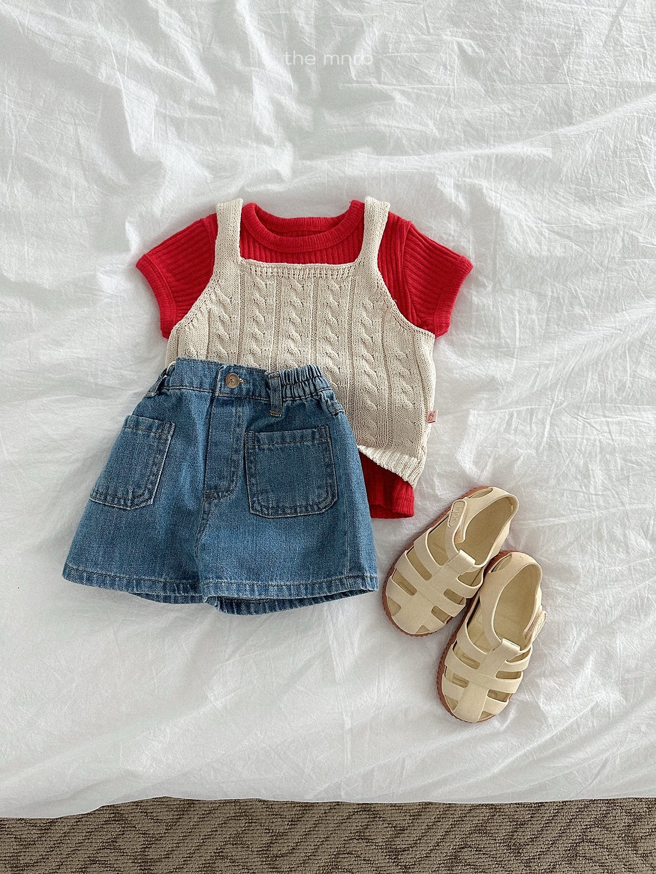 Minirobe | denim shorts (Deep blue XL100-110)