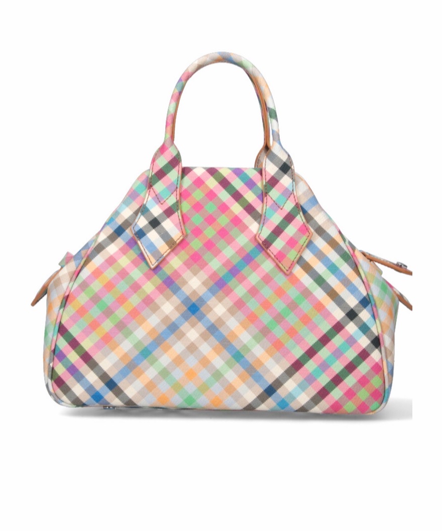 Vivienne Westwood 女士 Yasmine 格纹手提包均码码21cm*12cm*30cm 