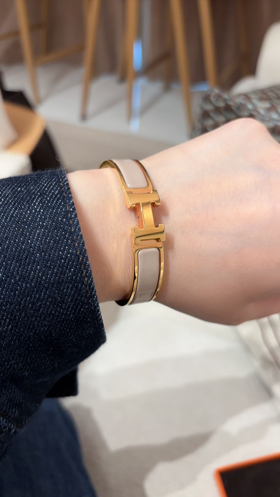 Hermes clic h bracelet pm ,100%Authentic,98%new ✅dust bag ✅box