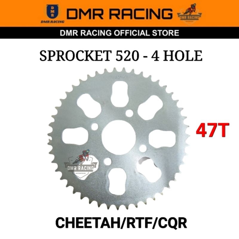 MOTOCROSS CHEETAH/RTF250/CQR/BSE Front Rear Sprocket Set 520 (4 Hole) 12T 13T 14T 15T 39T 43T 45T 47T 50T
