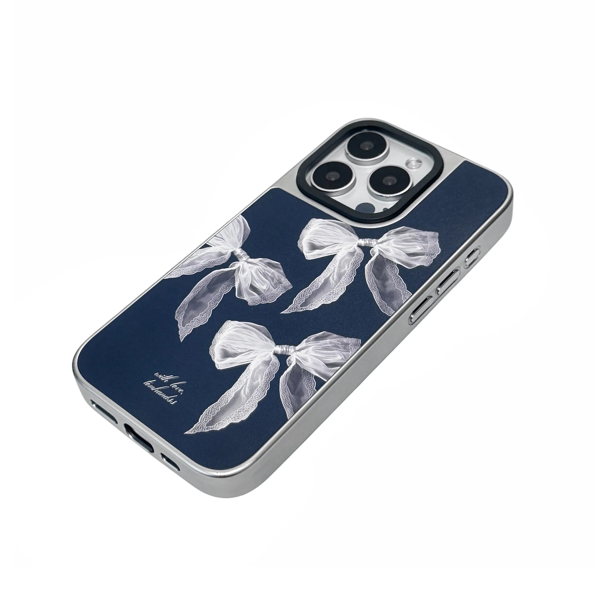 【Beautiful in White#02】銀框磨砂面MagSafe iPhone Case