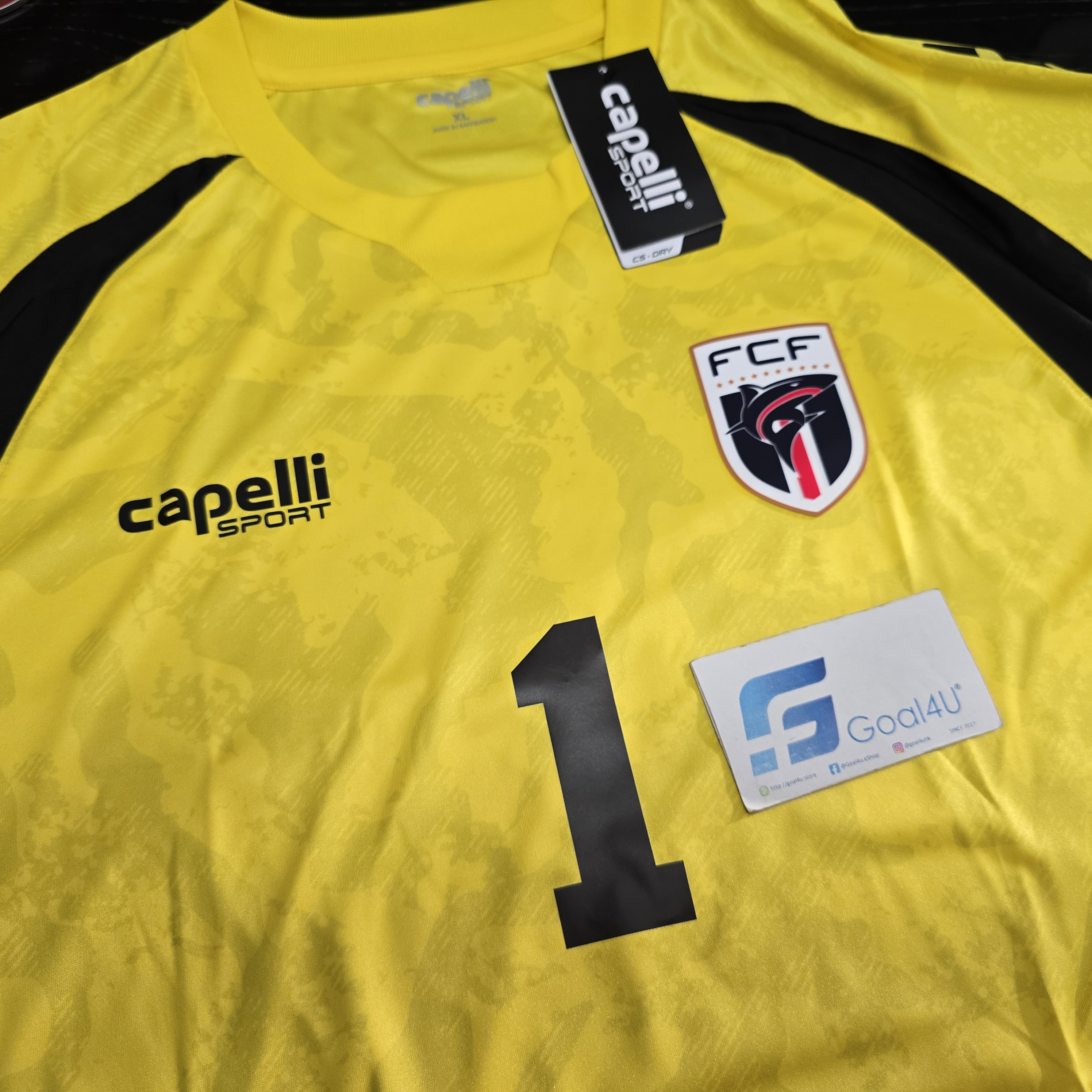 *限定預售【經典見證】Capelli Cabo Verde 佛得角黃色門將球衣連Vozinha 一號官方字 AGA-14279R