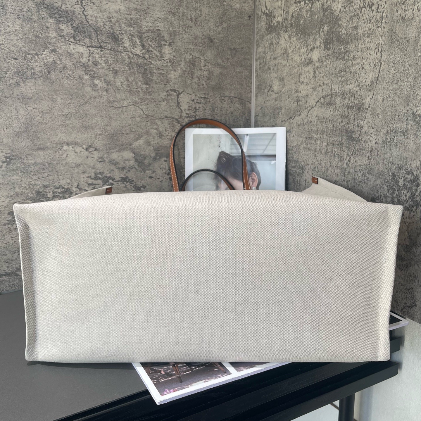 ［預訂貨品］GUCCI米白色帆布雙面tote bag