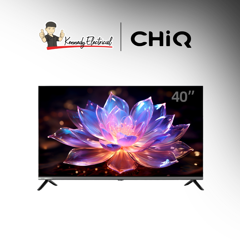 [2 Years General Warranty] CHiQ 40 Inch QLED Google TV Metal Frameless Dolby Audio L40QM9
