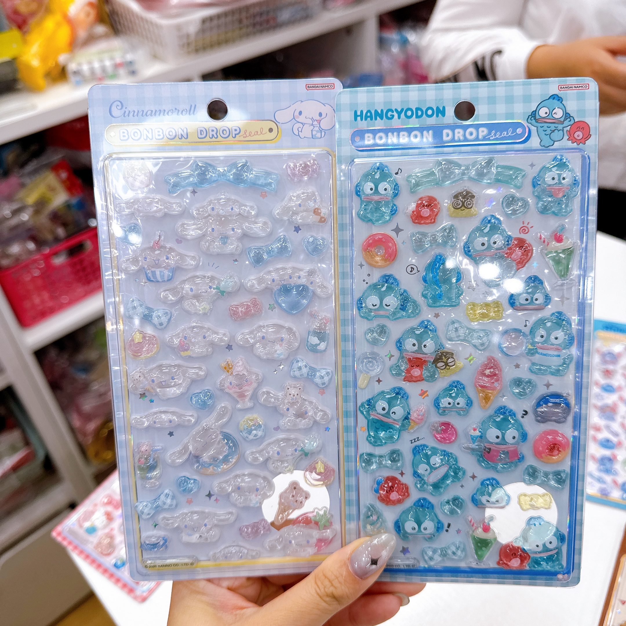 日本直送sanrio Snoopy迪士尼多款bonbon drop seal  貼紙