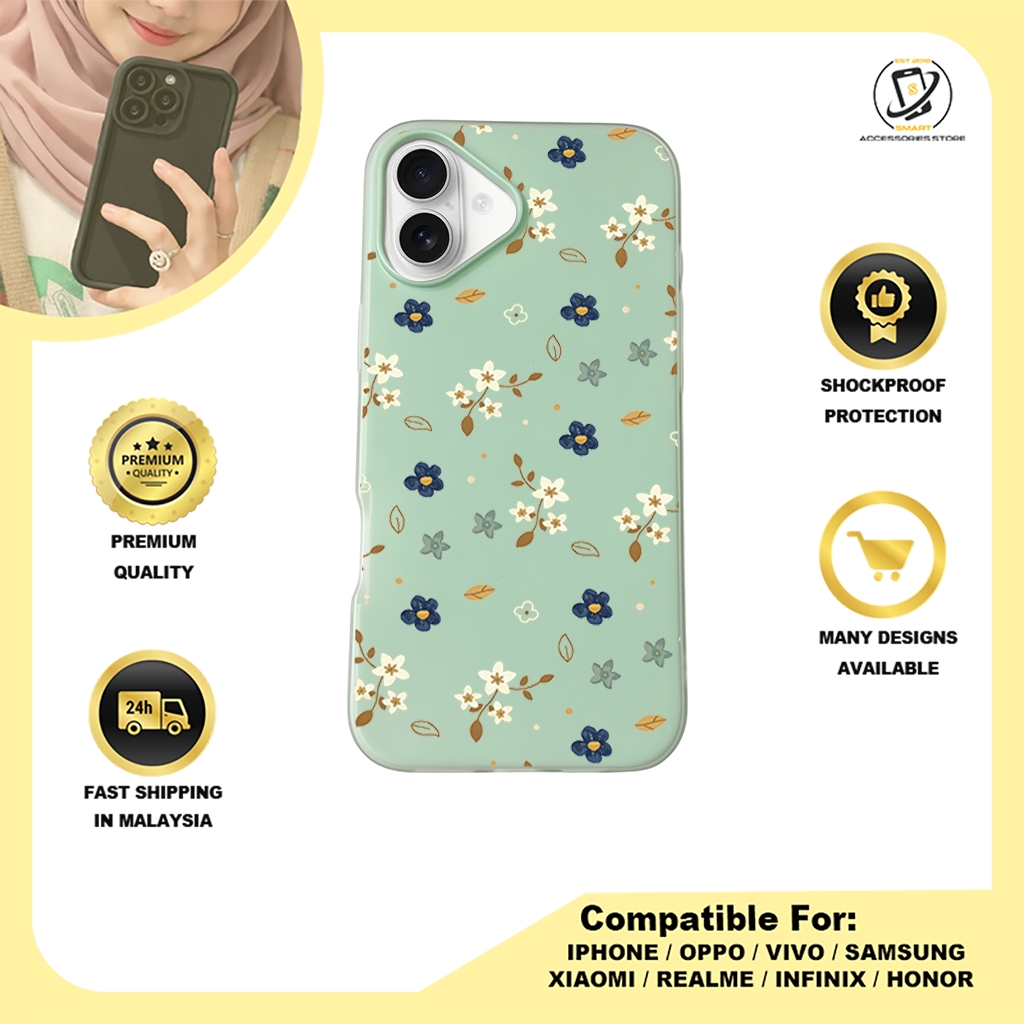 JELLY CASE PHONE FOR IPHONE - DESIGN FLOWER A