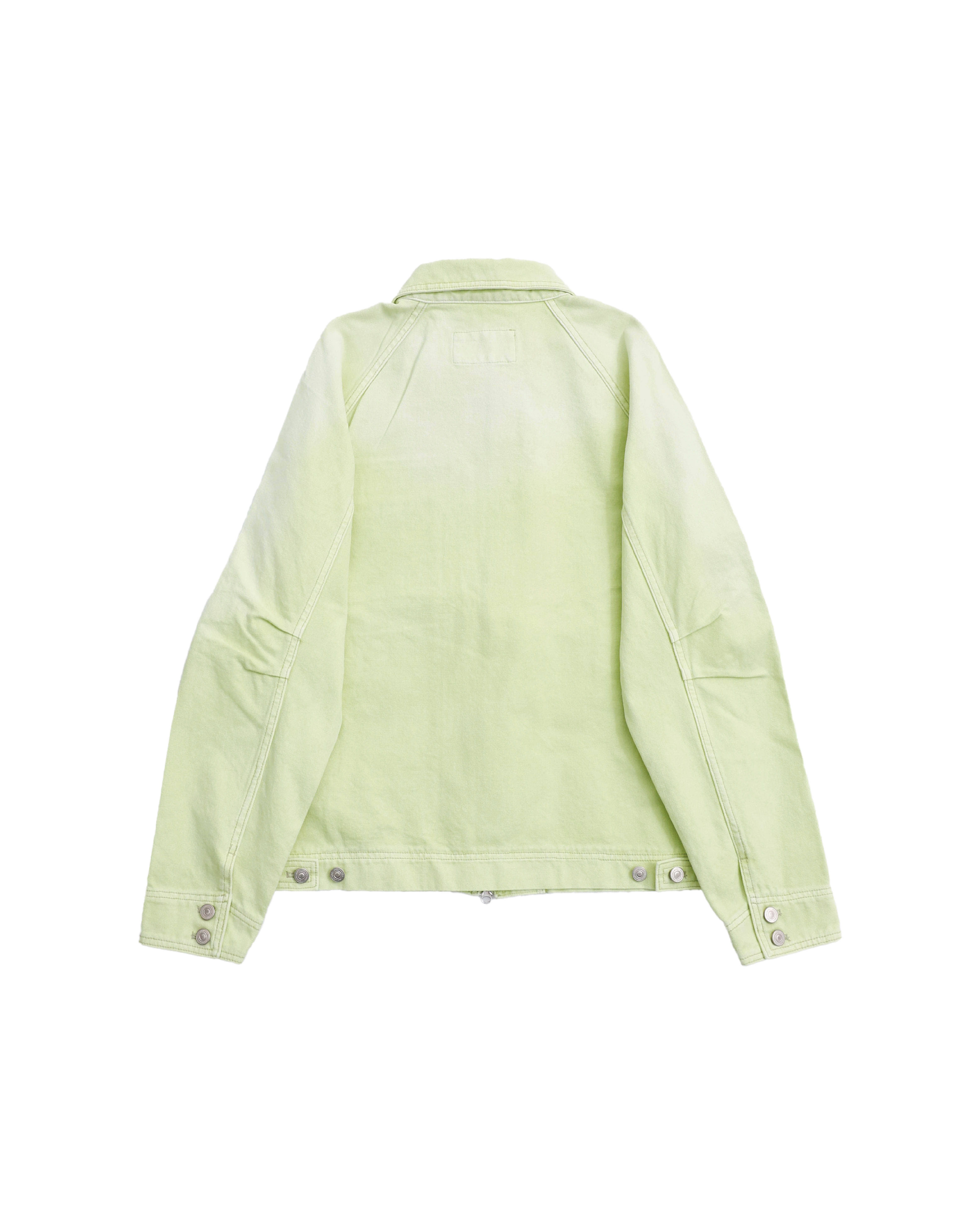 999HUMANITY  - WASHED CANVAS TRUCKER JACKET (LIGHT GREEN)