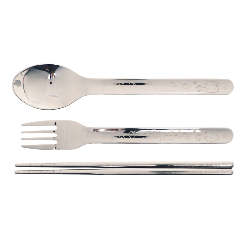 Hello Kitty Stainless Steel Cutlery Set 餐具連收納盒