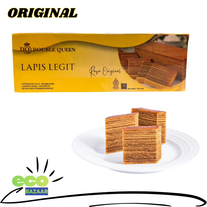 Double Queen Layer Cake Lapis Legit (Original Flavor)千層蛋糕 410g (原味)