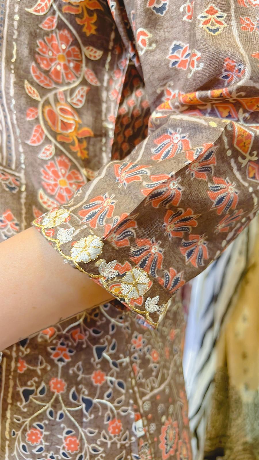 Ash Purple x Grey Set of 2 Kurta + Pants #1006