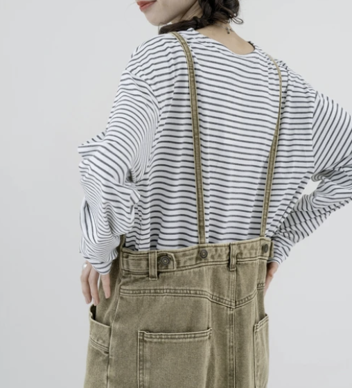 修長牛仔連身裙 - 2026 流行穿搭  牛仔連身裙 時尚穿搭 四季皆宜 成人休閒 日常穿搭 易於配搭 日本直送   #JP-I-260020