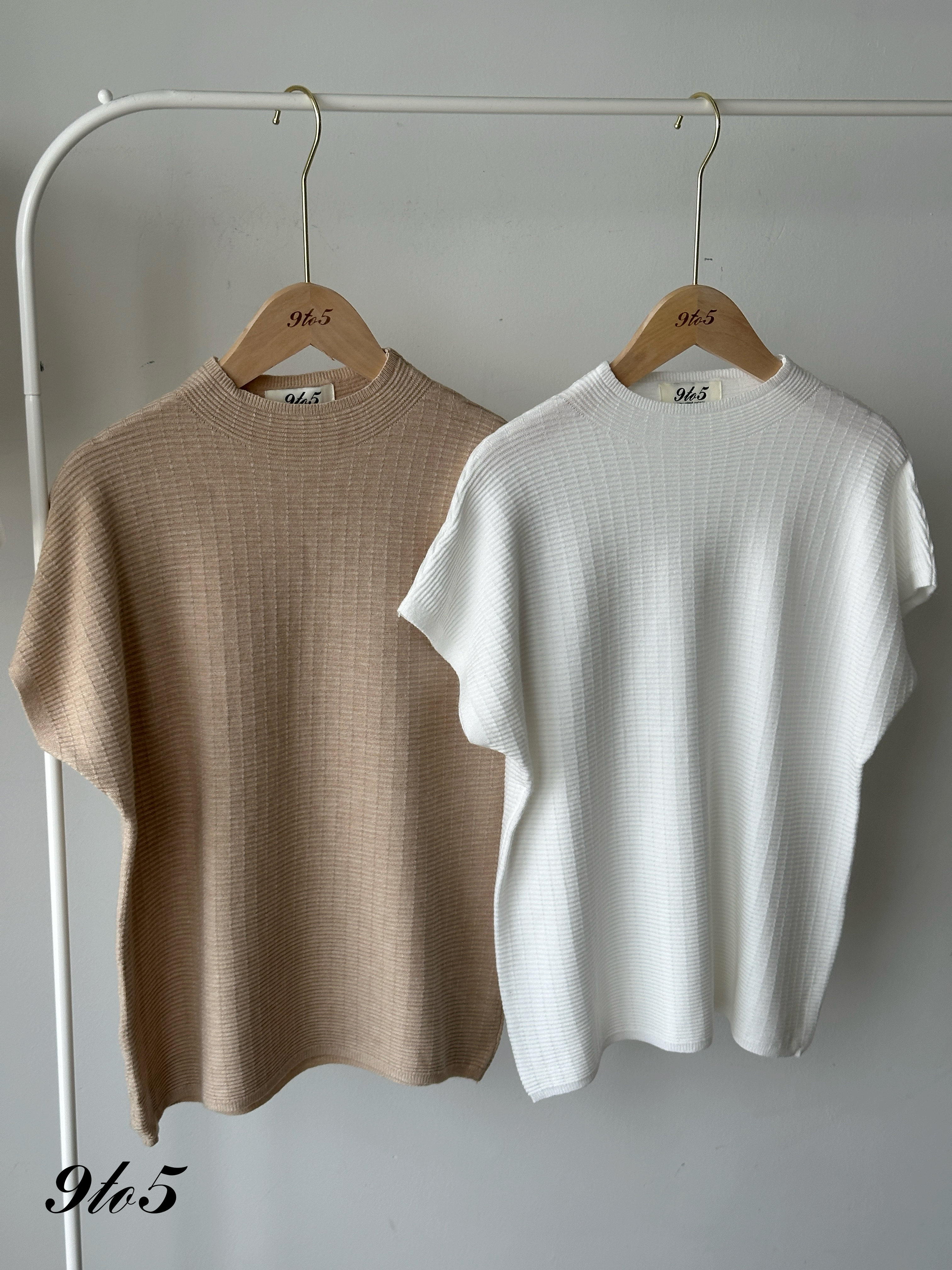 T4222 Mock Neck Knit Top - 4 Colors 