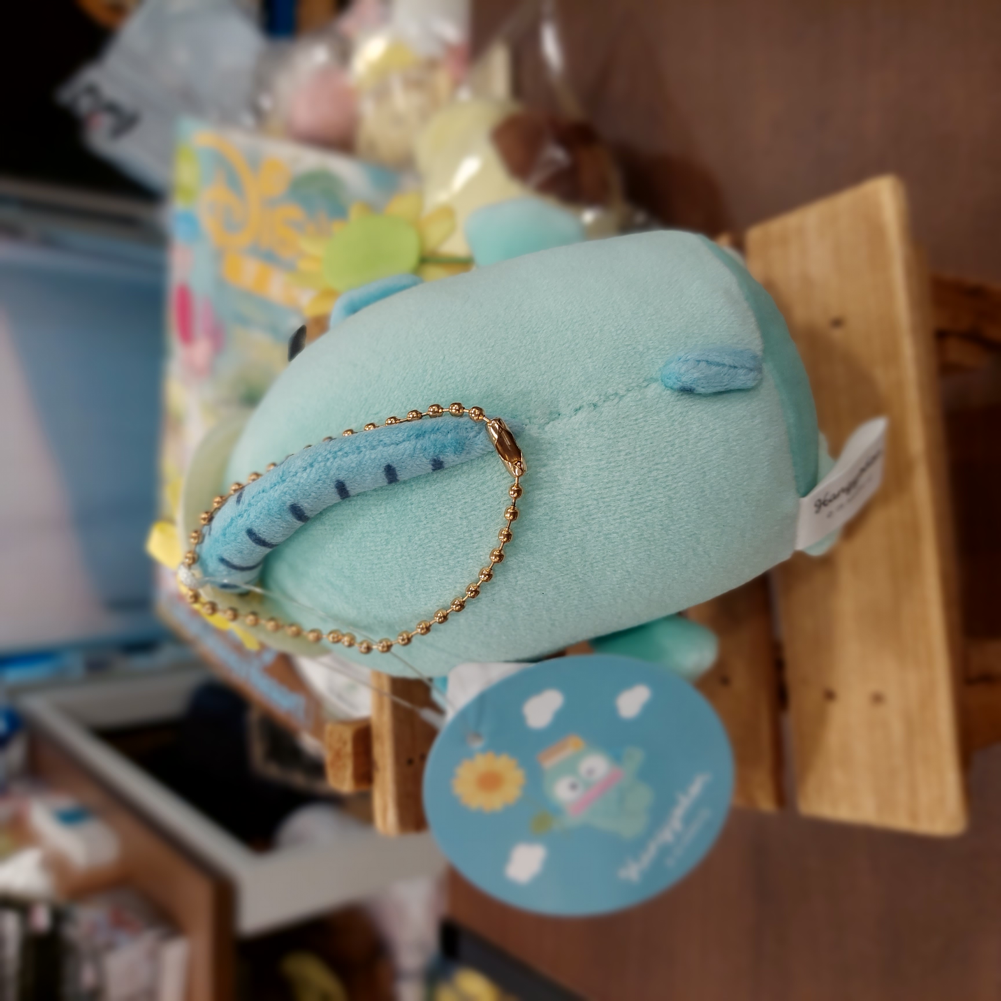 原裝日本 Sanrio Hangyodon 水怪 太陽花花 吊飾 掛件