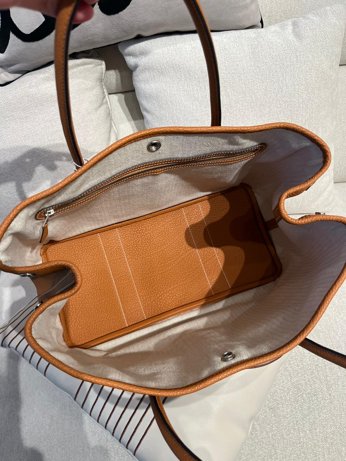 Hermes Garden Party 36 Stamp X Gold TC牛皮 100%Authentic, 98%New ✅Dust bag ✅Box