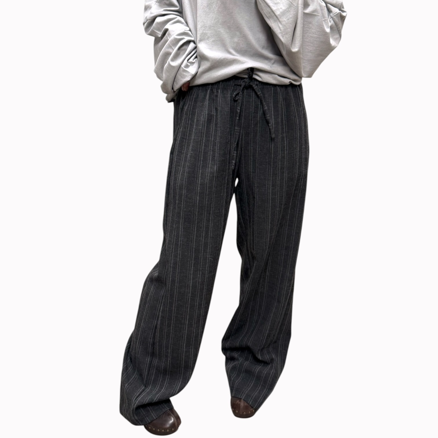 221039 暗紋混麻長褲