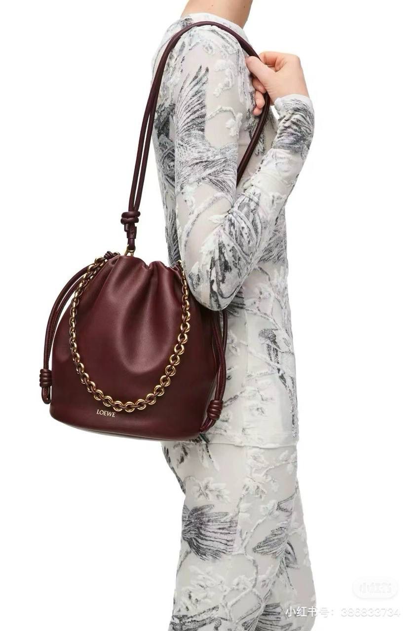 Loewe 罗意威 Flamenco Bucket 迷你水桶包