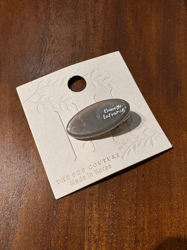 Simple Oval Hair Clip