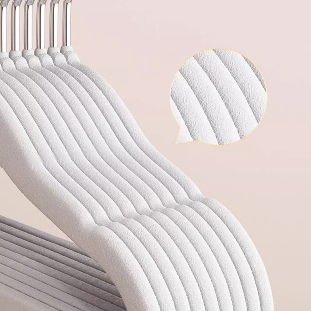 10x 兒童植絨衣架 30*20.5cm 黑色 UB0238