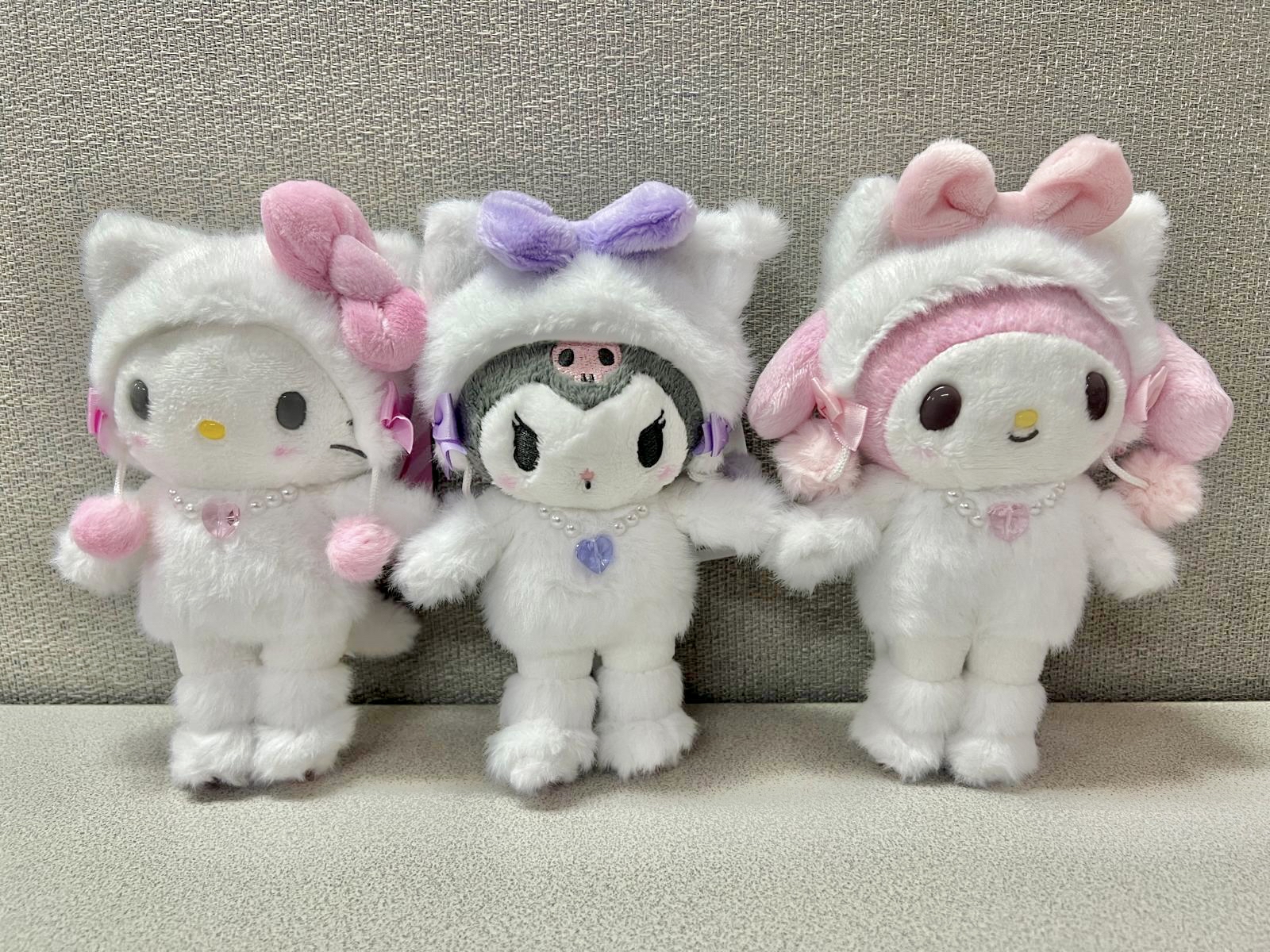 🎌日本直送🎌 原宿限定Kawaii Sanrio Factory長腿系列白貓造型公仔掛飾