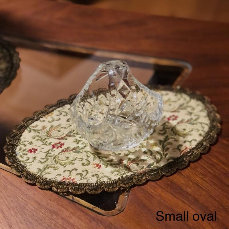 C.a. 1970s Italian Brocade Tapestry Vanity Dollies/Table Mats/Place Mats(MT293)