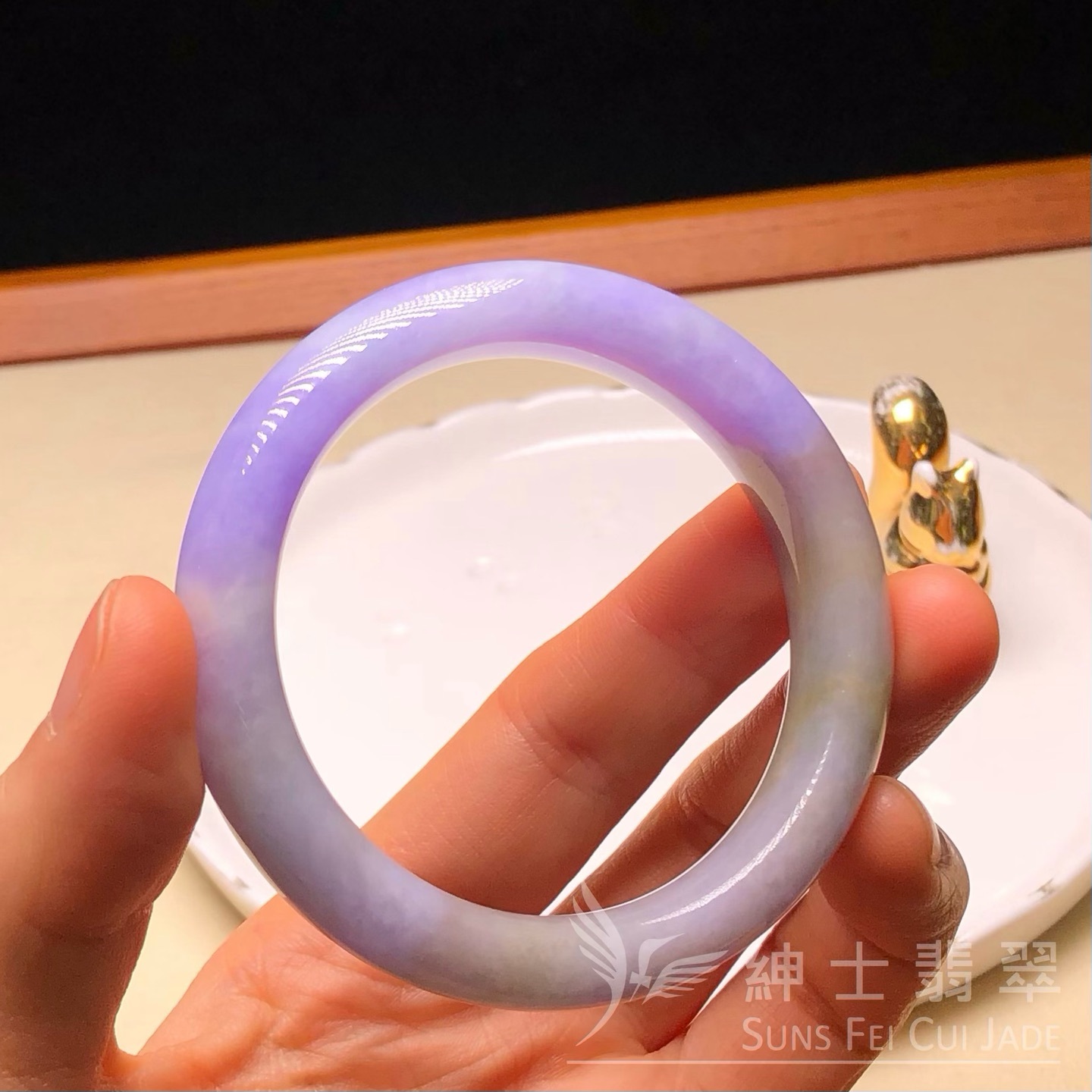 桃紅春福鐲49.8mm