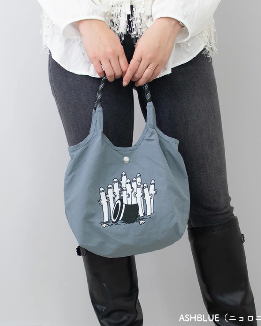 日本代購 【 2026新色 日本 直送 Moomin 姆明 | Little My 阿美 2way 輕便 防水 刺繡袋 】