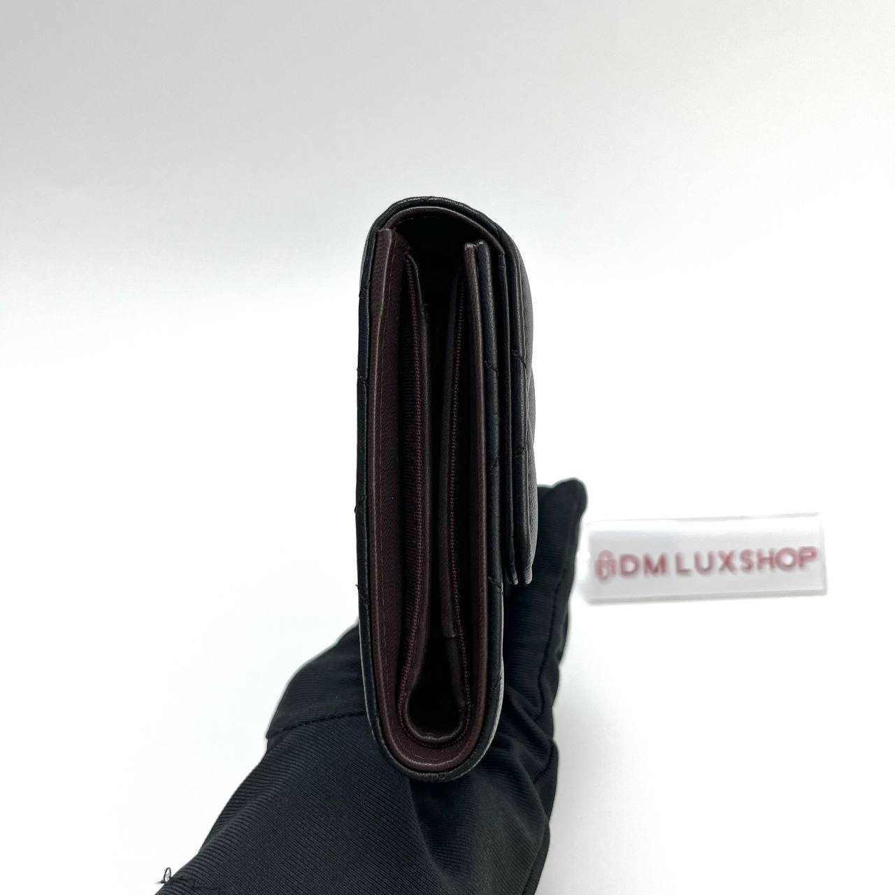 Chanel Classic Flap Black Lambskin Long Wallet GHW (Serial 20)