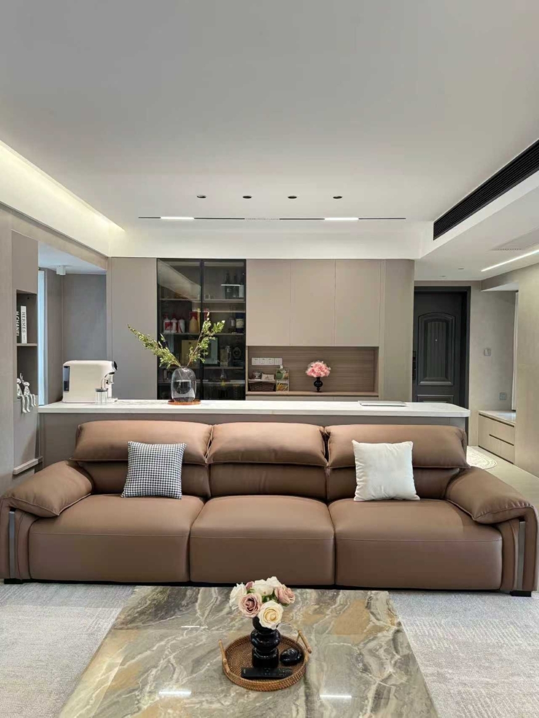 大象耳梳化 意式極簡 Baxter 皮梳化 客廳網紅直排梳化 酒店專用 sofa