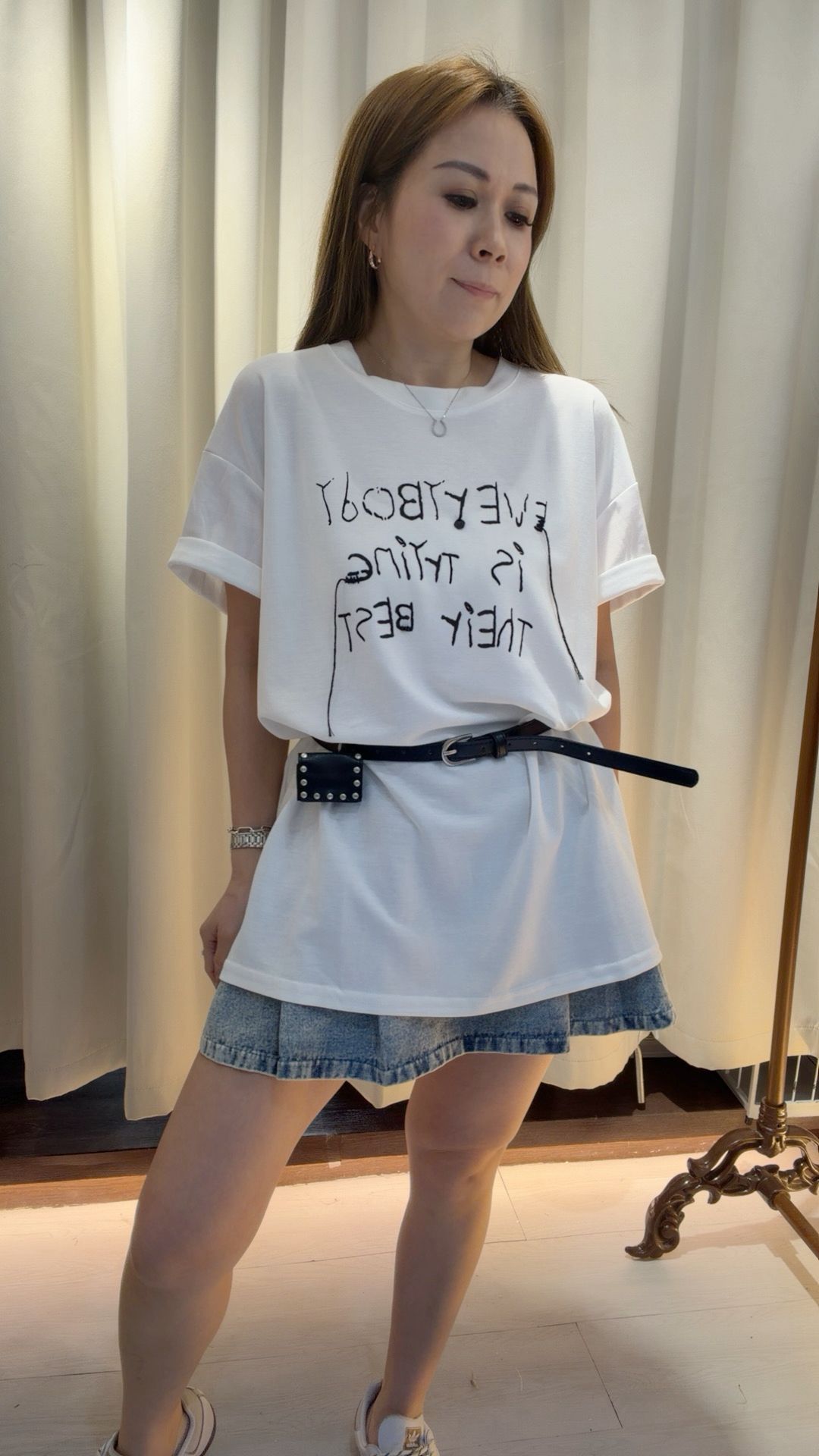 ⭐️new⭐️鬆身字母T配腰帶