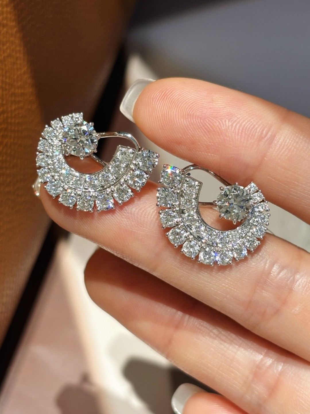 18K Lab Diamond Earrings 
