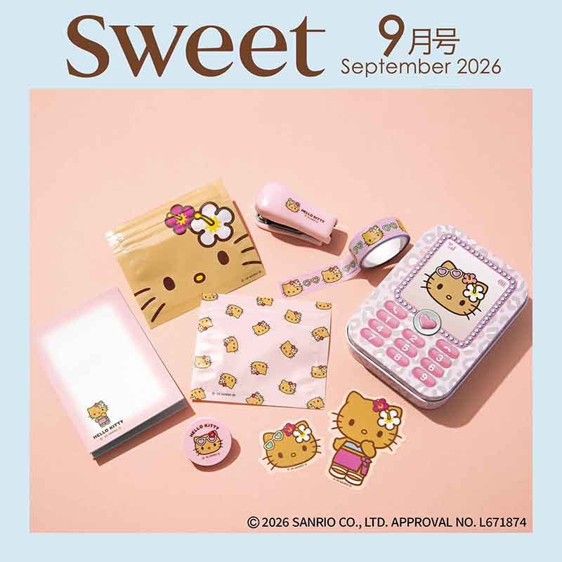 [訂購] [日本直送] SWEET 9月号 文具套裝 {TF260734}