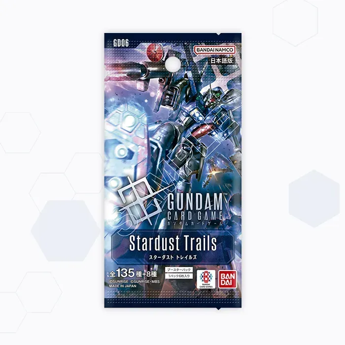 (預訂訂金 $100 / $2000) (總價 $350 / $4200) Bandai Gundam Card Game Booster Pack Stardust Trails [GD06] 高達卡牌遊戲 補充包 第六彈 (原盒24包 / 原箱12盒) (行版) (保証有貨)