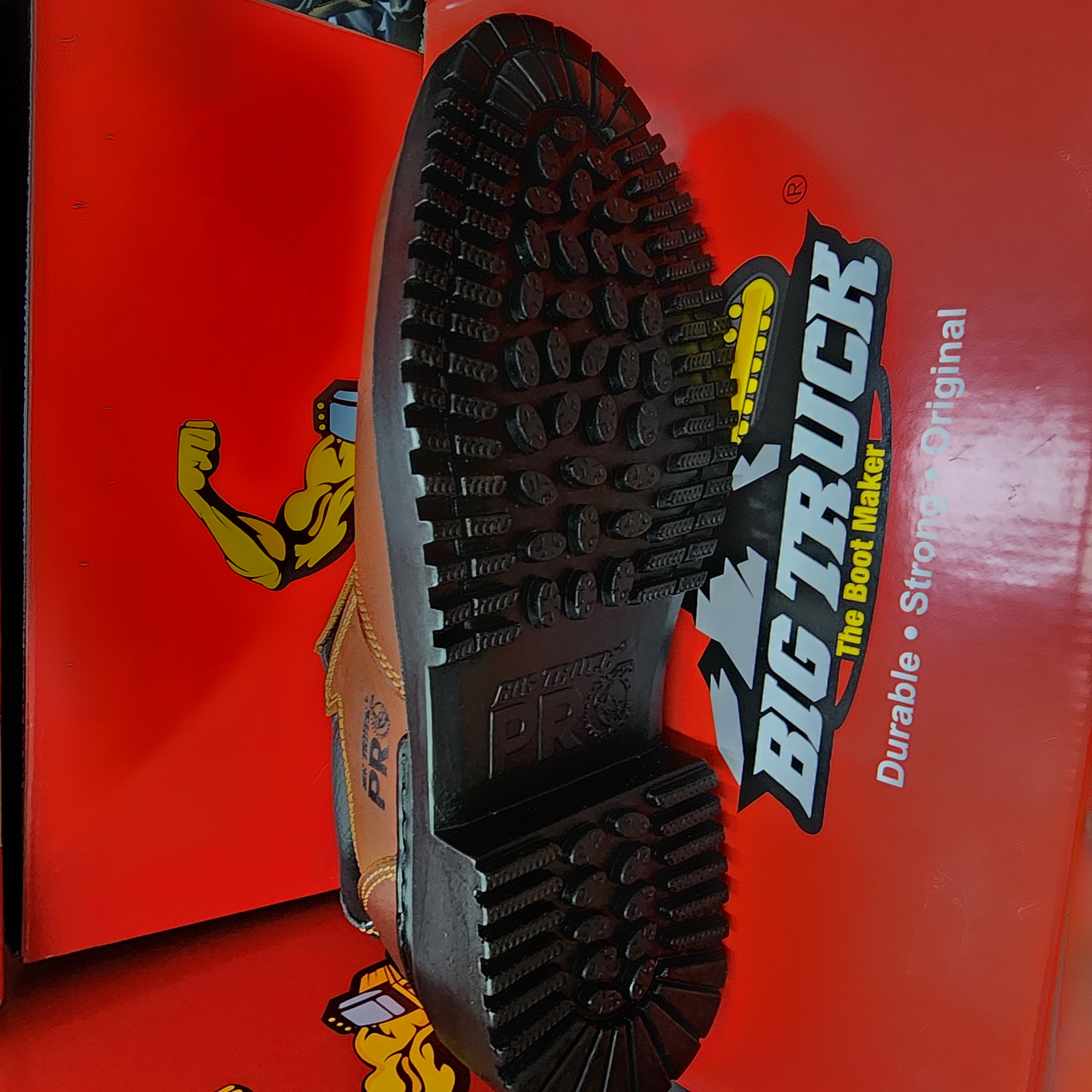 BIG TRUCK PRO 112 SLIP ON MEN’S PREMIUM LEATHER LIGHTWEIGHT SLIP-ON SAFETY BOOTS SHOE Kasut Keselamatan