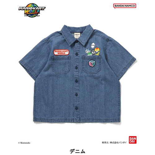 🆕【⭐訂購⭐】🌀 🇯🇵 日本直送🇯🇵 #MarioKart 刺繡貼布 短袖襯衫［2款選］🌀 [ELEA-0073][260607]