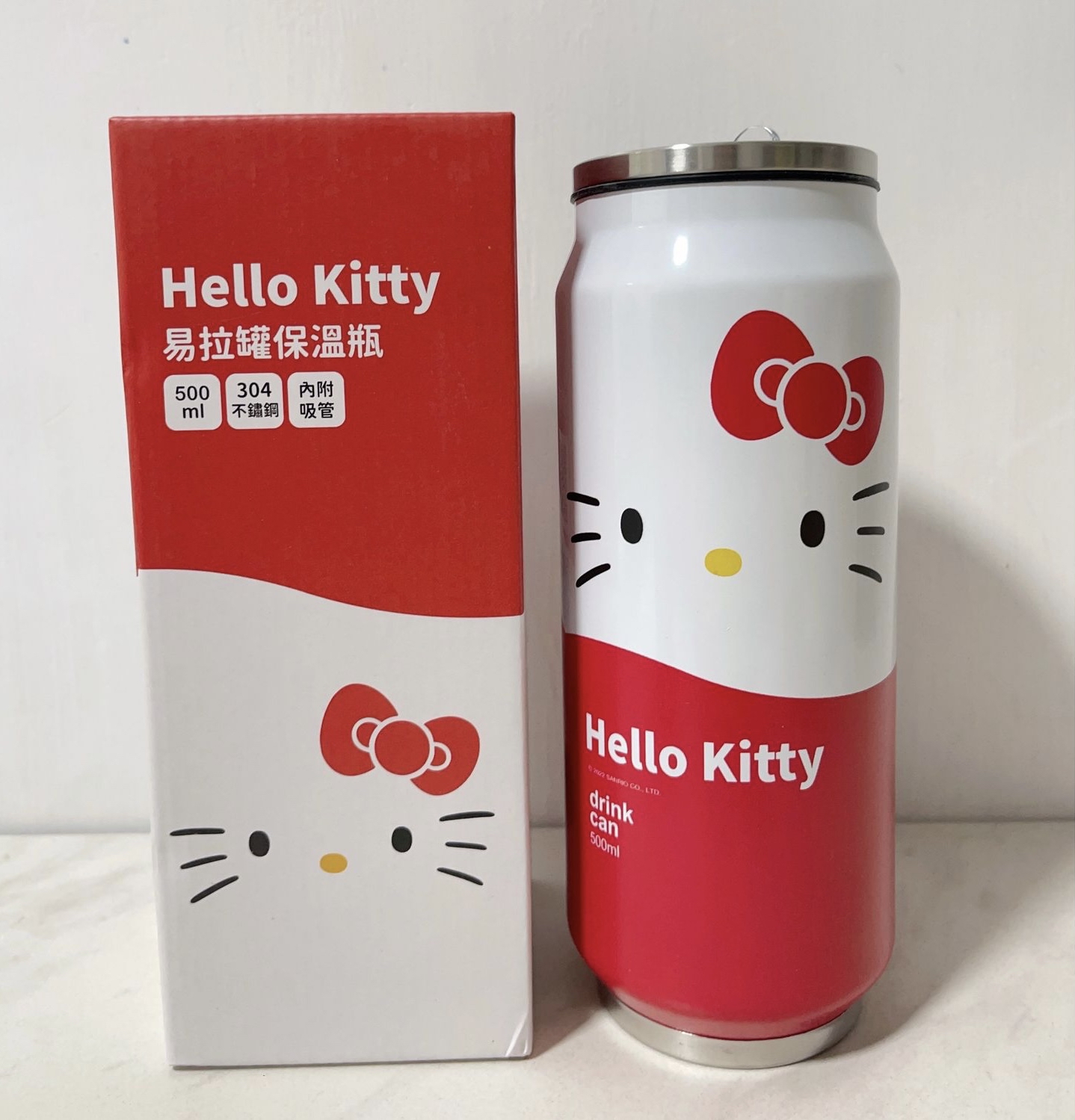 🇹🇼台灣直送🇹🇼Sanrio 易拉罐造型 500ml 保溫保冷瓶