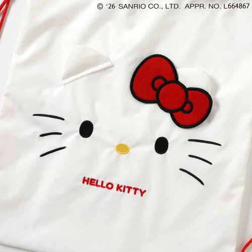 🆕【⭐訂購⭐】🇯🇵日本直送 #Sanrio  立體耳朵 Big Face 刺繡 索繩背包［3款選］🌀 [ELDD-0274][260530]