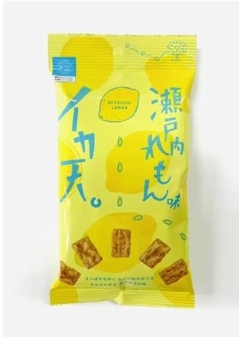 日本產 - 瀨戶內 檸檬味 魷魚天婦羅脆餅 27g x (20袋入) Fried Squid Lemon Flavor
