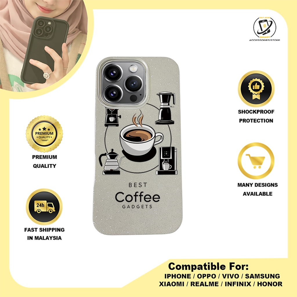 BLING CASE PHONE FOR IPHONE - DESIGN COFFEE C