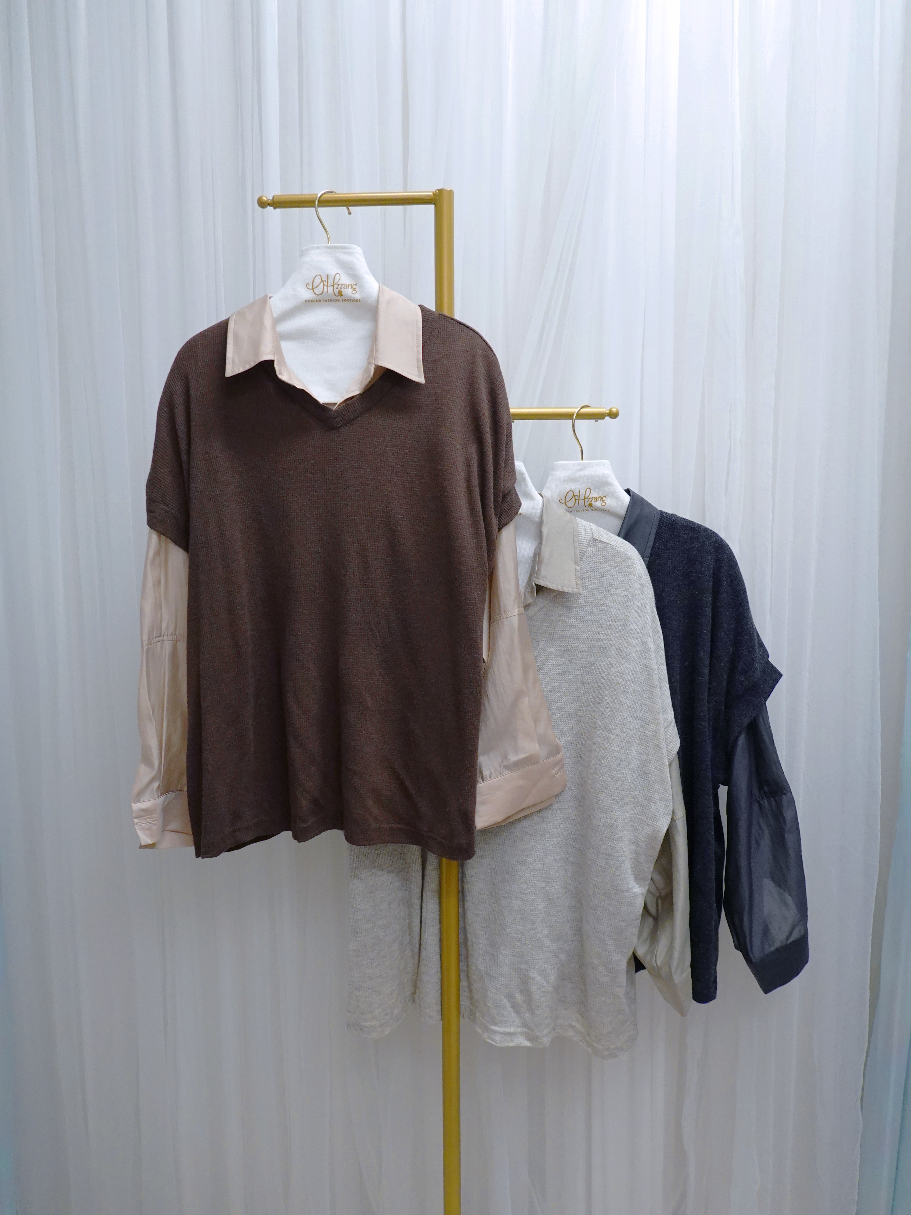 TOP28_09 超薄OVERSIZE蝙蝠針織 (3色)