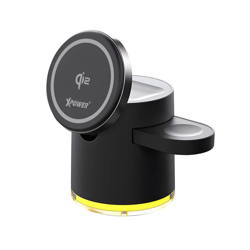 XPower MAGENGINE GE1 Qi2迷你掌心五合一 MagCharge 15W 磁吸無線充電座