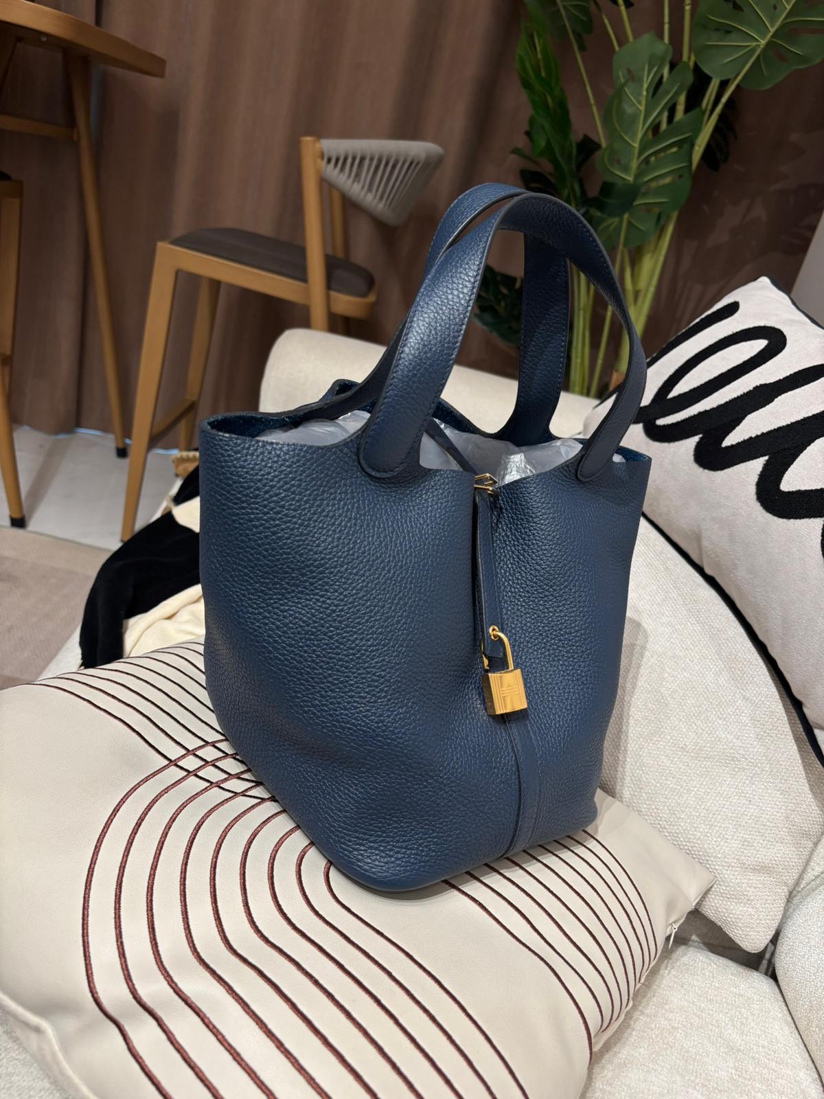 Hermes Picotin 22 Stamp U 100%Authentic, 95%New ✅Key Lock ✅Dust bag