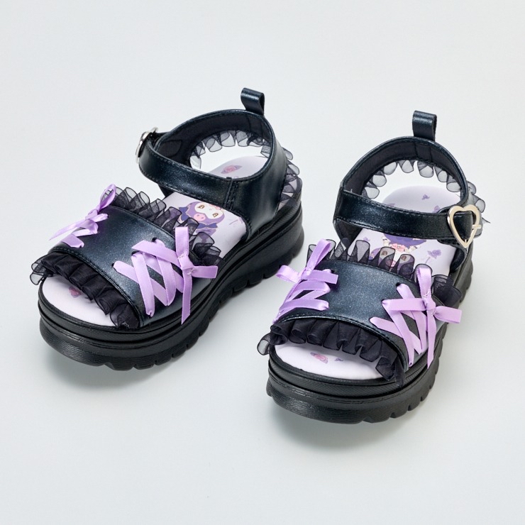 🇯🇵限量預訂 日本直送🇯🇵Kuromi蕾絲絲帶厚底涼鞋