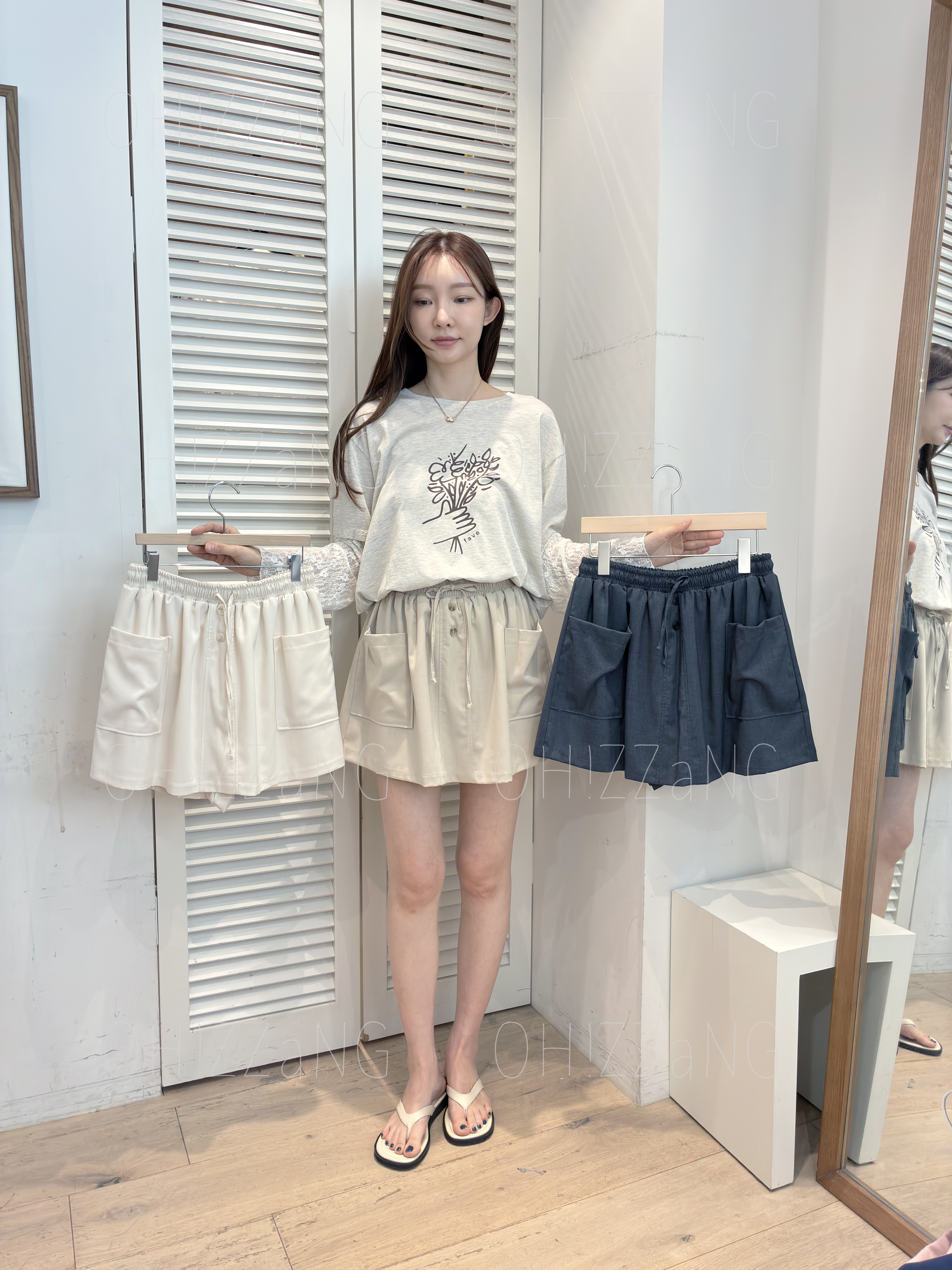 FV19_04 雙袋排扣SK (3色)