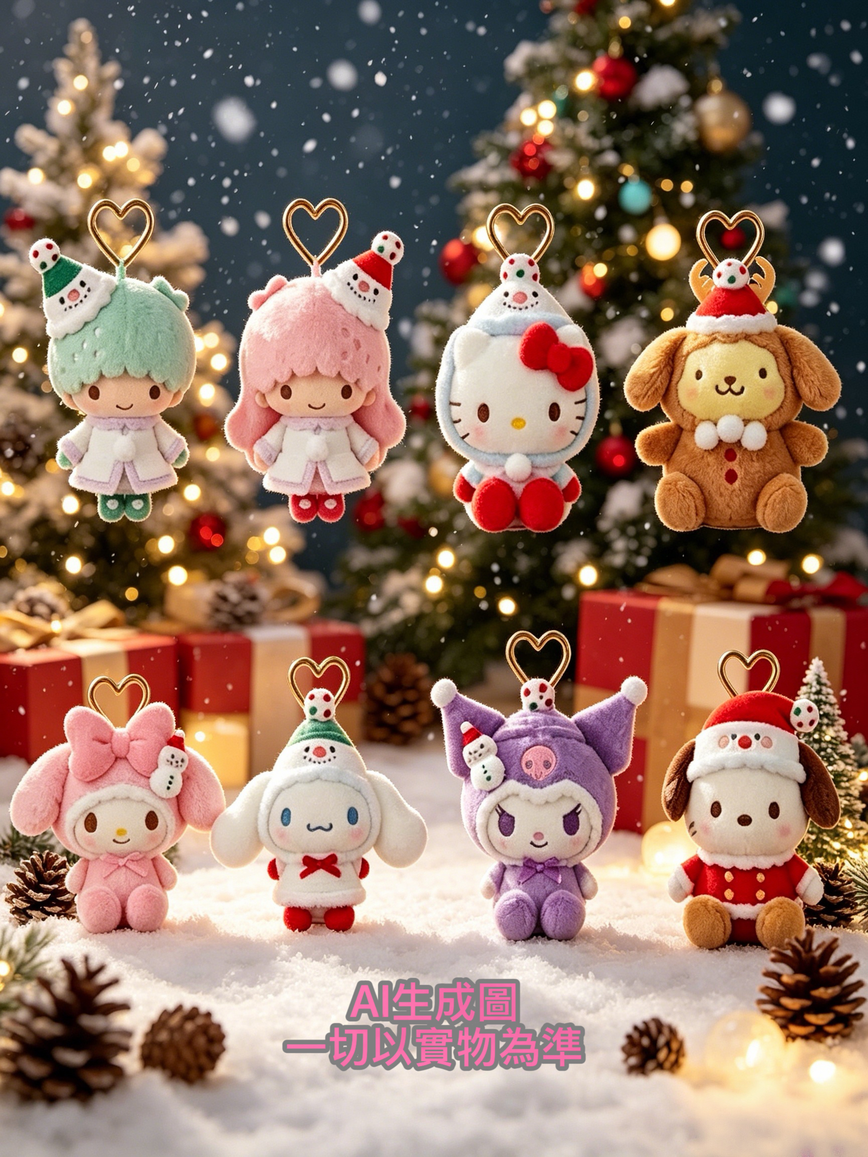 ［11月尾到貨］❗️早鳥預訂價Sanrio 11月新款聖誕公仔掛飾